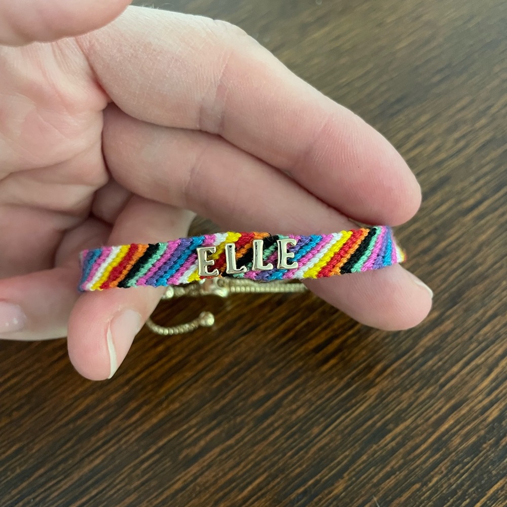 “Elle” personalized bracelet from bauble bar